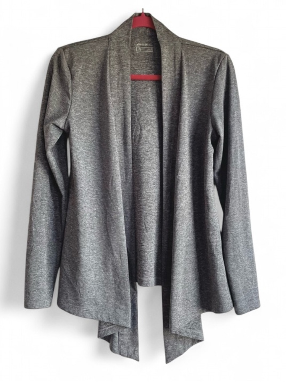 Eddie Bauer Activewear Heather Gray Open Front Cardigan Size S